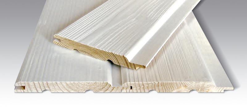 vanutatud (harjatud) sisevoodrilaud, valge